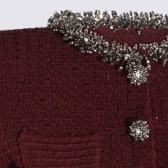 26FW 셀프 포트레이트 미디 원피스 SC26152S BU BURGUNDY - SELF PORTRAIT