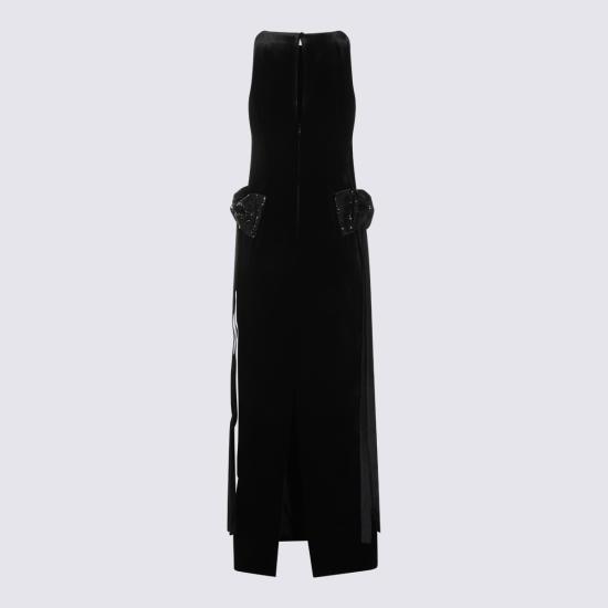 26FW 셀프 포트레이트 미디 원피스 SC26008X B BLACK - SELF PORTRAIT