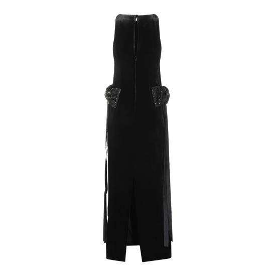 26FW 셀프 포트레이트 미디 원피스 SC26008X B BLACK - SELF PORTRAIT