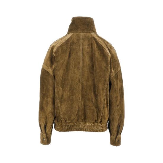 26FW 생로랑 가죽 자켓 836513YCEM2 Khaki - SAINT LAURENT