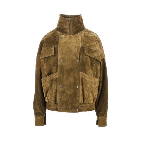 26FW 생로랑 가죽 자켓 836513YCEM2 Khaki