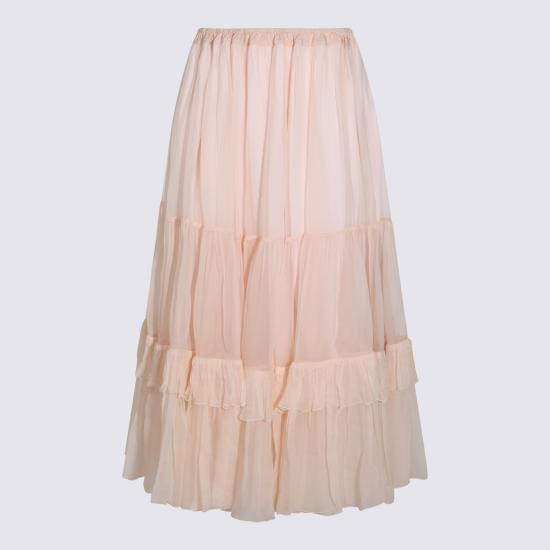26FW 끌로에 미디 스커트 CH26WJU20001 6F0 POWDERY PINK