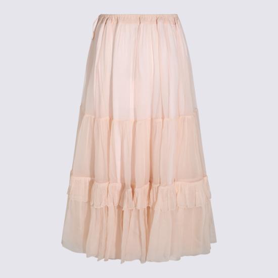 26FW 끌로에 미디 스커트 CH26WJU20001 6F0 POWDERY PINK - CHLOE