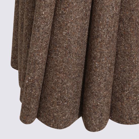 26FW 브루넬로 쿠치넬리 미디 스커트 MD002G4092 C002 BROWN - BRUNELLO CUCINELLI