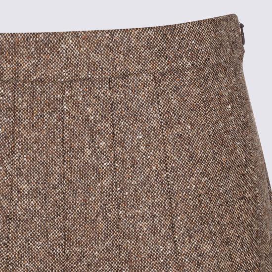 26FW 브루넬로 쿠치넬리 미디 스커트 MD002G4092 C002 BROWN - BRUNELLO CUCINELLI