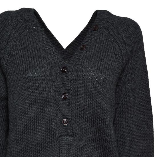 26FW 아워레가시 컨트리 헨리 메리노 울 니트 W4263CC CHARCOAL ANTRACITE - OUR LEGACY