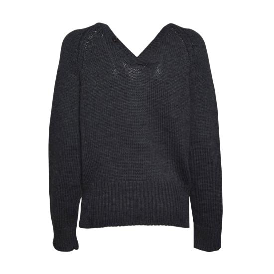 26FW 아워레가시 컨트리 헨리 메리노 울 니트 W4263CC CHARCOAL ANTRACITE - OUR LEGACY