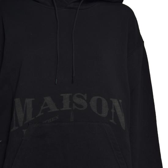 26FW MM6 메종마르지엘라 후드 티셔츠 SH0GU0049M25025 900 NERO - MM6 MAISON MARGIELA