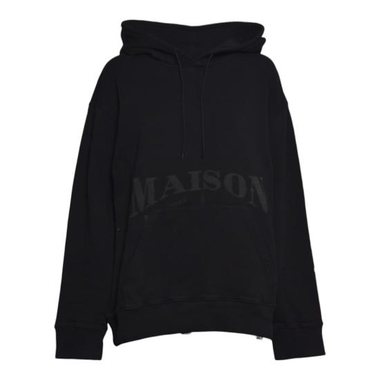 26FW MM6 메종마르지엘라 후드 티셔츠 SH0GU0049M25025 900 NERO