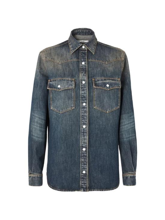 26FW 펜디 민소매 티셔츠 FLF867 B1PDF19S8 DENIM