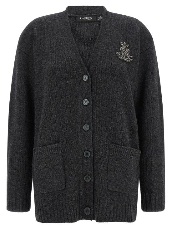 26FW 랄프 로렌 가디건 200B33691002 Gray - RALPH LAUREN