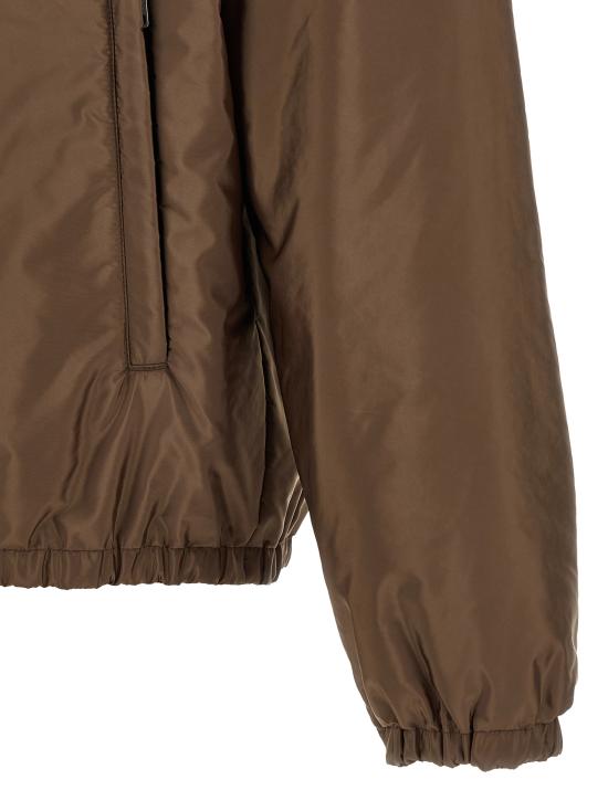26FW 프라다 리나일론 보머 자켓 SGD131SOOO6410F0FEV Brown - PRADA
