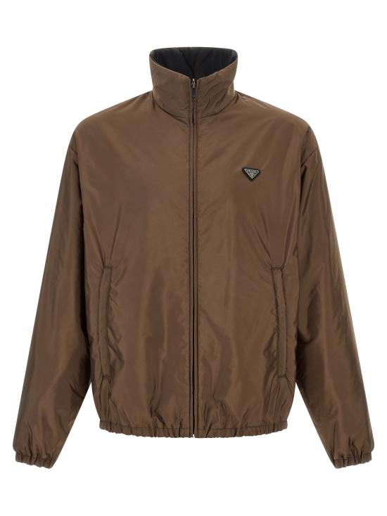 26FW 프라다 리나일론 보머 자켓 SGD131SOOO6410F0FEV Brown