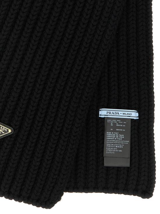 26FW 프라다 머플러/스카프 1FS1372DZLF0002 Black - PRADA