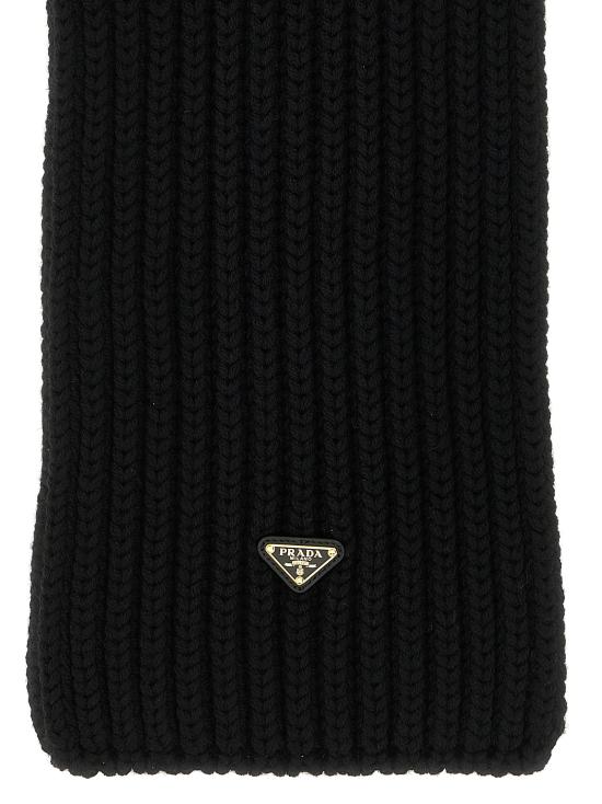 26FW 프라다 머플러/스카프 1FS1372DZLF0002 Black - PRADA