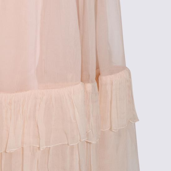 26FW 끌로에 미디 스커트 CH26WJU20001 6F0 POWDER PINK - CHLOE