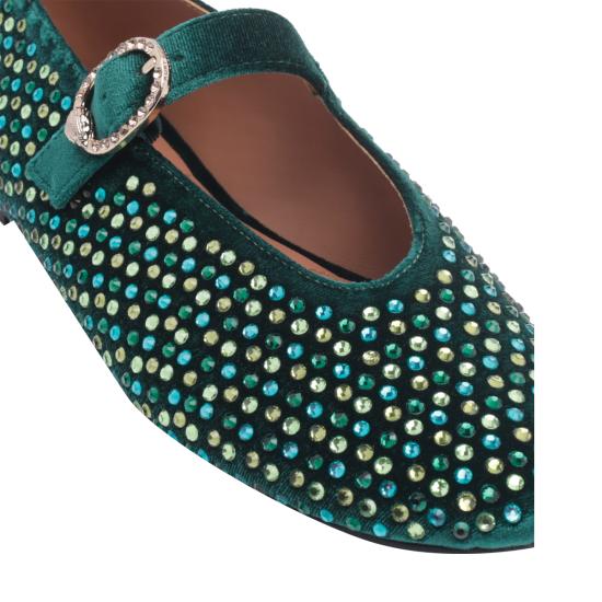 26FW 커트가이거 플랫 슈즈 6082571789 DARK GREEN - KURT GEIGER