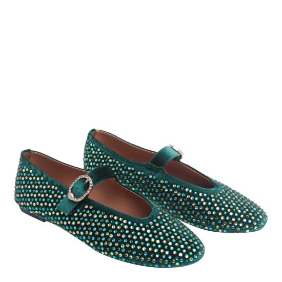 26FW 커트가이거 플랫 슈즈 6082571789 DARK GREEN - KURT GEIGER