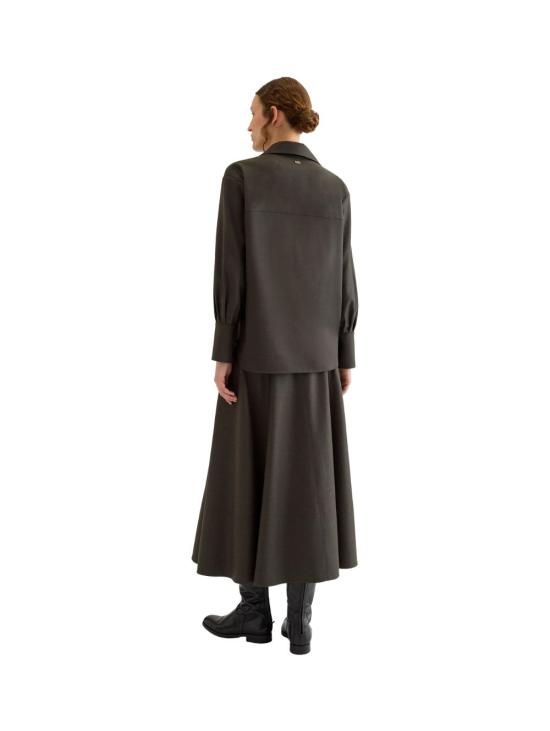 26FW 아뇨나 셔츠 TD1202YU1142 E73 DARK GREEN - AGNONA