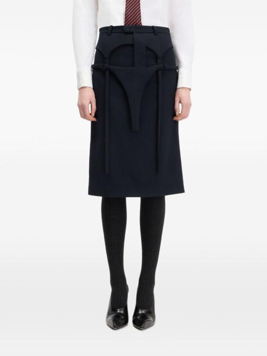 26FW 장 폴 고티에 숏 스커트 SK092W120 84 DARK BLUE - JEAN PAUL GAULTIER