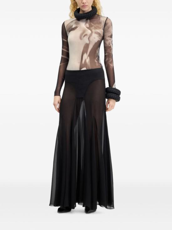 26FW 장 폴 고티에 숏 스커트 SK073J088 00 BLACK - JEAN PAUL GAULTIER