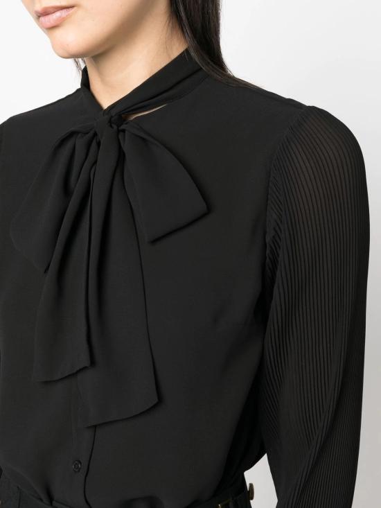  마이클 코어스 긴팔 티셔츠 MU240E57R3 001 Black - MICHAEL KORS