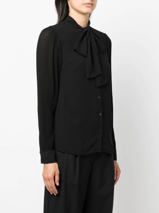  마이클 코어스 긴팔 티셔츠 MU240E57R3 001 Black - MICHAEL KORS