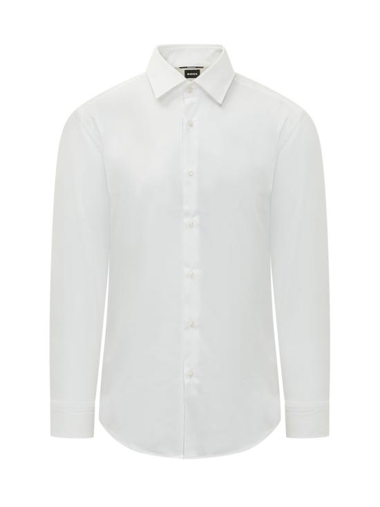 26FW 보스 긴팔 셔츠 50503356 100 WHITE