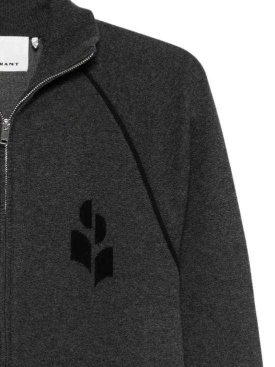 26FW 이자벨마랑 세르지오 스포티 니트 가디건 세르지오 스포티 니트 가디건 CA0171HAD1L06H ANBK ANTHRACITE BLACK - ISABEL MARANT