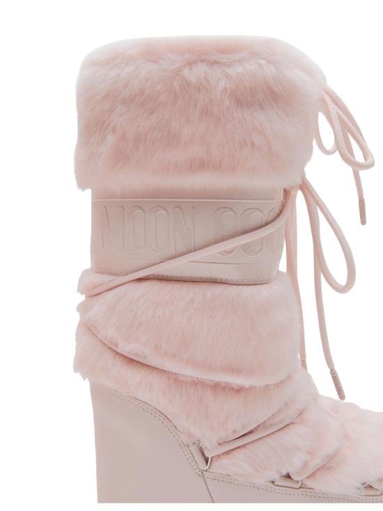 26FW [키즈] 문부츠 MB 아이콘 폭스 퍼 부츠 80D1408900 J042 DUSTY PINK - MOON BOOT