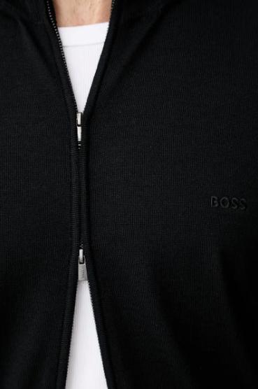 26FW 보스 집업 니트 50571915 10283216 01 001 BLACK - BOSS