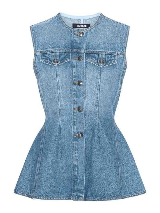 26FW 로테이트 바이 크리스텐슨 베스트 598116304160316E16 DENIM