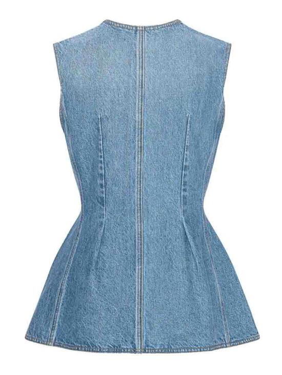 26FW 로테이트 바이 크리스텐슨 베스트 598116304160316E16 DENIM - ROTATE BY BIRGERCHRISTENSEN