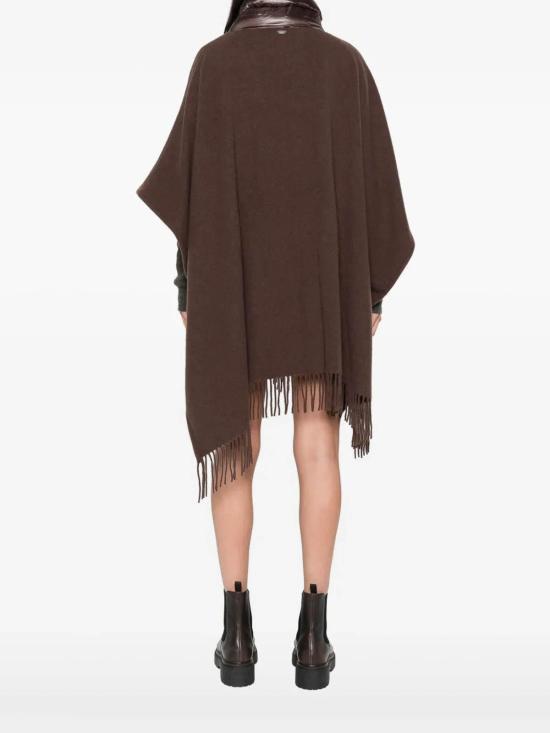 26FW 에르노 퀼티드 포켓 판초 GC00066DR333958810 DARK BROWN - HERNO