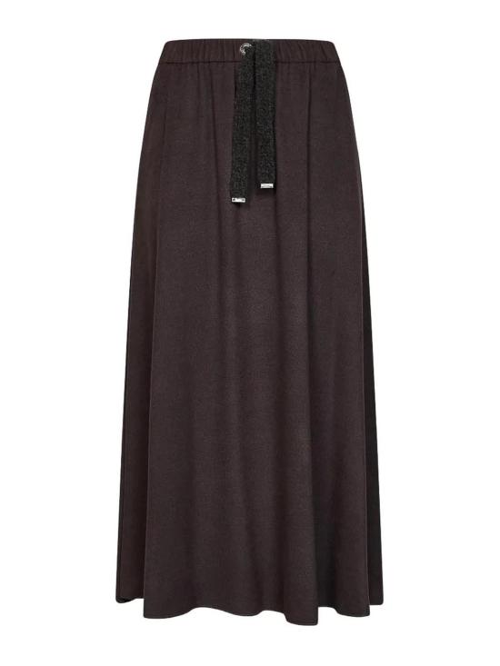26FW 에르노 롱 스커트 GN00028DR129348810 DARK BROWN