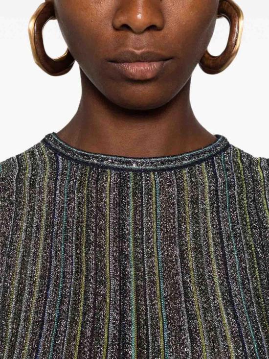 26FW 미소니 민소매 티셔츠 DS26WK0JBK01J8S616T GREEN - MISSONI