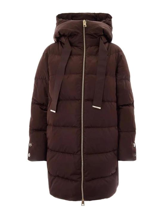 26FW 에르노 새틴 A-셰이프 재킷 PI1304D12170ZBRW8810 DARK BROWN