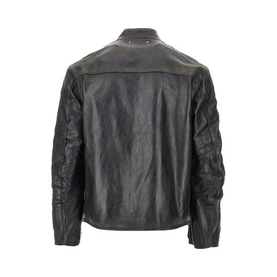 26FW 골든구스 가죽 자켓 GMP02704P002668 Black - GOLDEN GOOSE