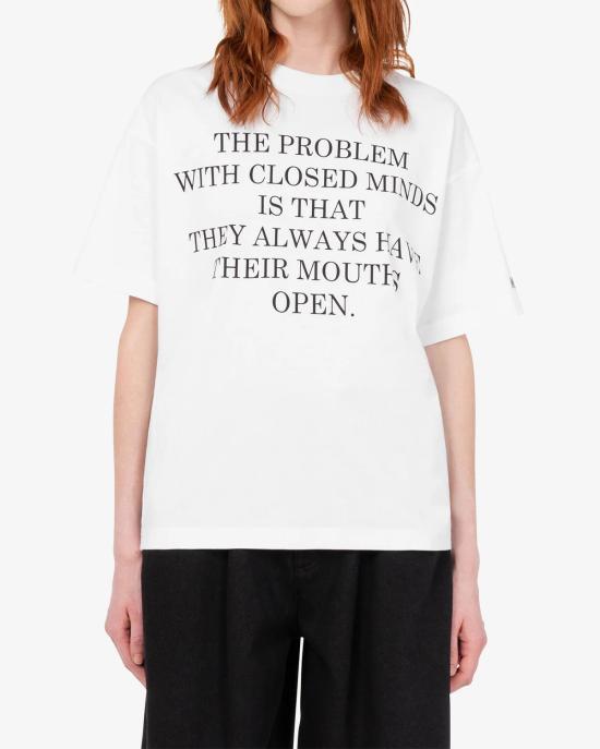 26FW 모스키노 반팔 티셔츠 0713 5441 1001 BIANCO - MOSCHINO