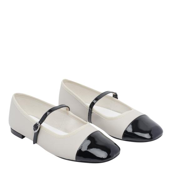 26SS 레페토 조지아나 플랫슈즈 V4222VVE 1465 SWAN BLACK DOM - REPETTO