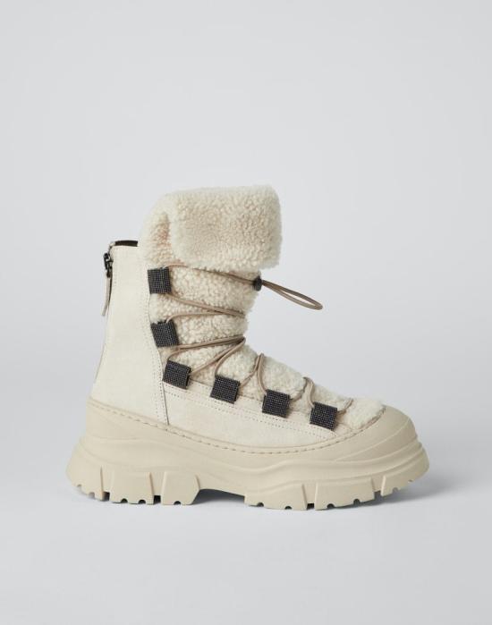  브루넬로 쿠치넬리 부츠 i198089 BEIGE - BRUNELLO CUCINELLI