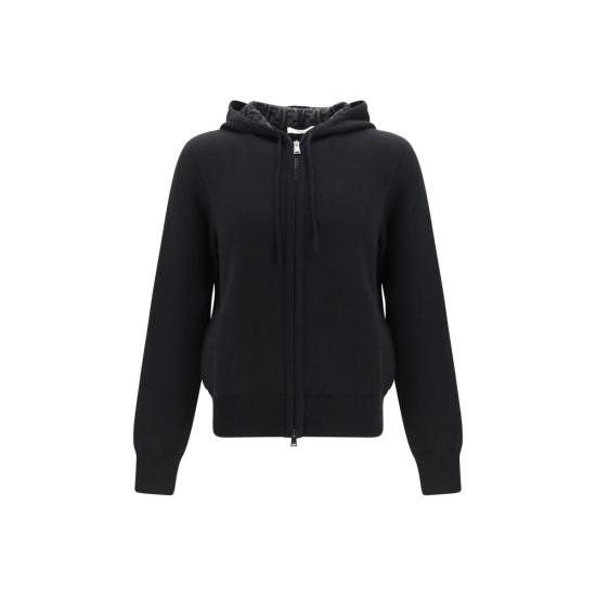 26FW 펜디 후드 티셔츠 FEFZC192B1I8F0D9JBB BLACK