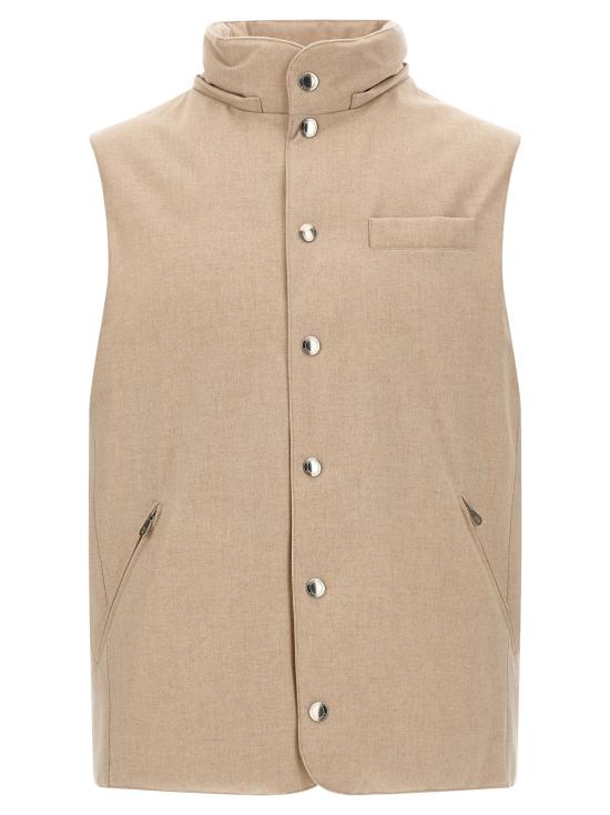 26FW 브루넬로 쿠치넬리 베스트 BR344835BM BEIGE - BRUNELLO CUCINELLI