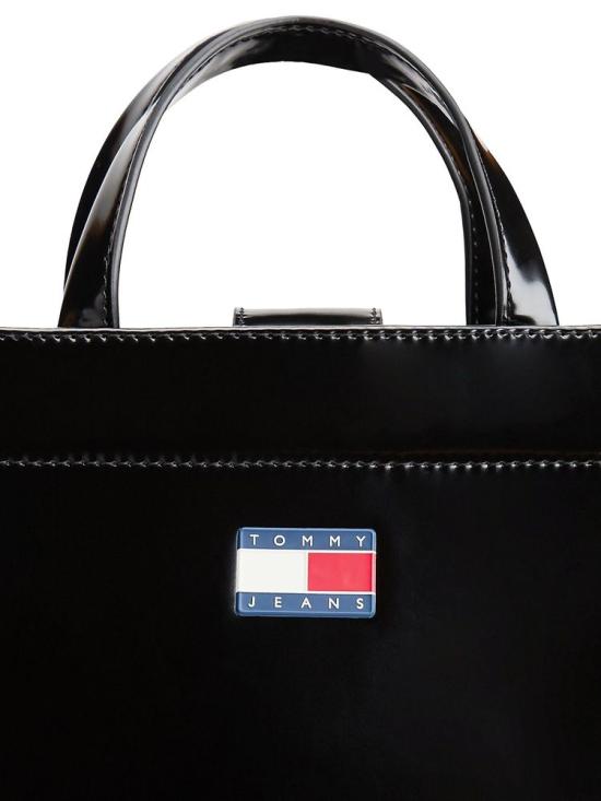  타미힐피거 토트백 AW0AW17869 BDS ONESIZE Tommy Hilfiger BLACK - TOMMY HILFIGER