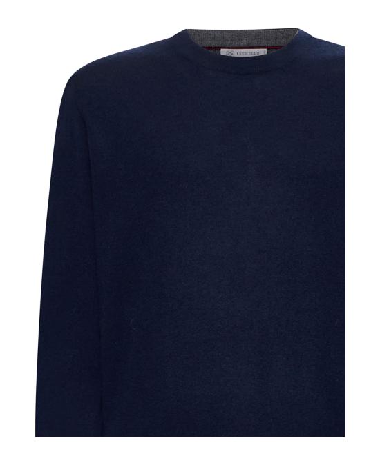  브루넬로 쿠치넬리 스웨터 i247819 NAVY - BRUNELLO CUCINELLI