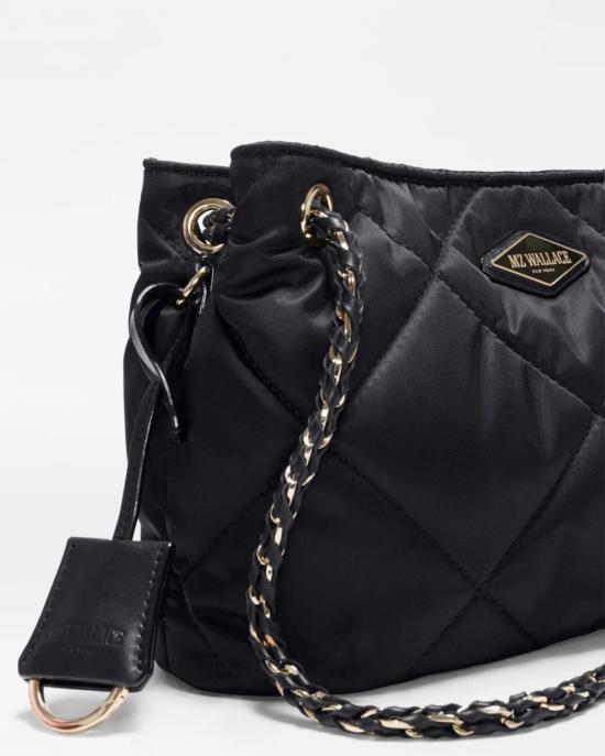  엠지 월리스 토트백 Mz Wallace Small Frankie Tote Black - MZ WALLACE