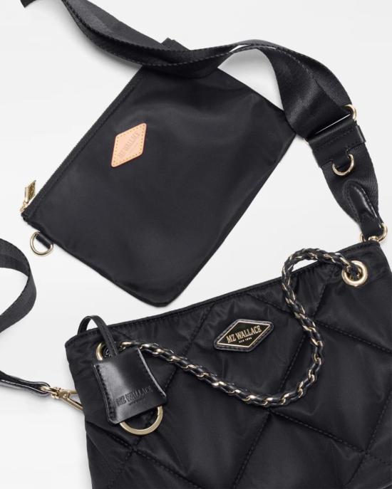  엠지 월리스 토트백 Mz Wallace Small Frankie Tote Black - MZ WALLACE