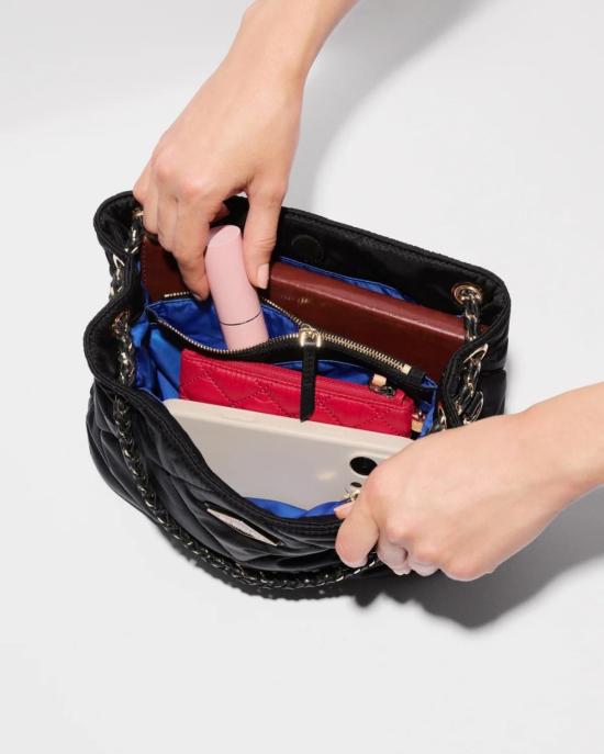  엠지 월리스 토트백 Mz Wallace Small Frankie Tote Black - MZ WALLACE