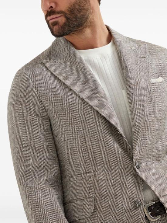  브루넬로 쿠치넬리 자켓 i238308 BROWN - BRUNELLO CUCINELLI
