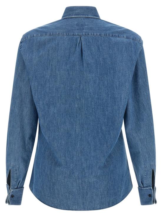  브루넬로 쿠치넬리 셔츠 LDMH192S1898C8333 BLUE - BRUNELLO CUCINELLI